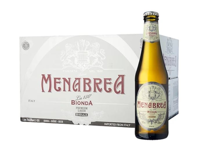 Birra Menabrea La Bionda  4.8% VP 24x33cl