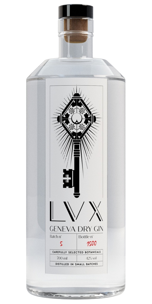 LVX, Geneva Dry Gin 42% 70cl