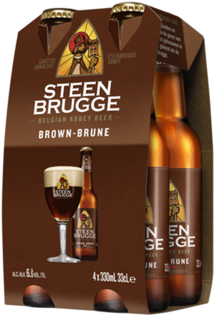 STEENBRUGGE BRUNE 6.5% VP 24x33cl