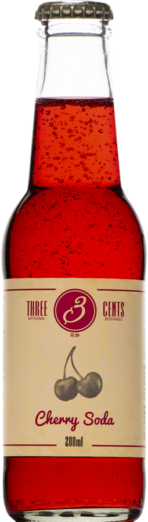 Three Cents cherry soda 24x20cl