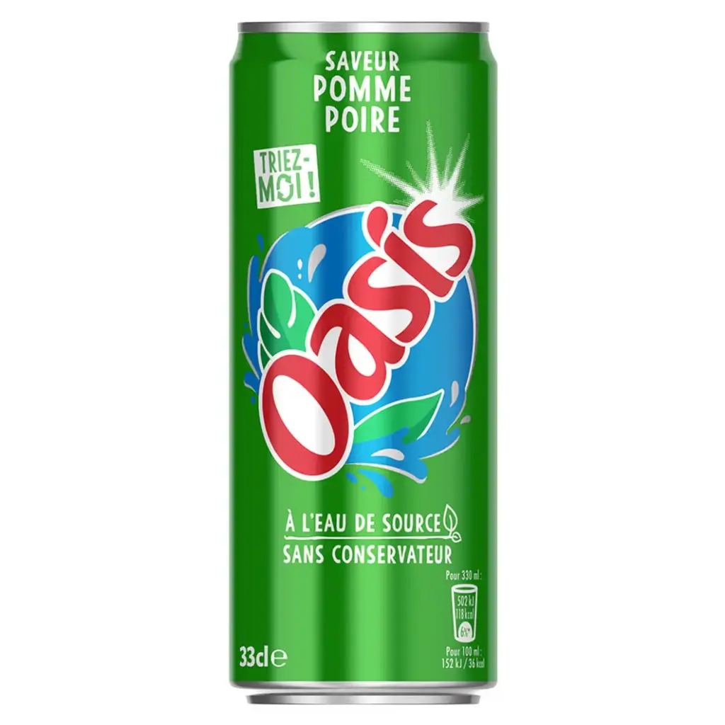 Oasis Pomme&Poire boîte 24x33cl 