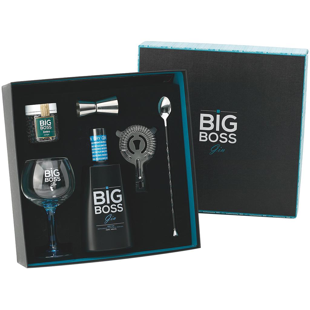 Gin BIG BOSS Dry Kit (verre,épice,doseur,cuillère,passoire)