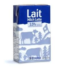 Lait Entier UHT Cremo TETRA 18x25cl