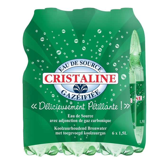 Cristaline Gazeifiée PET 6x150cl