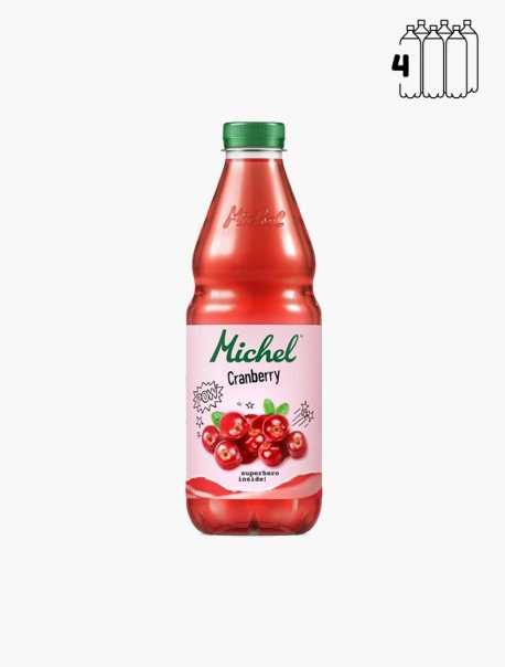 Michel Cranberry PET 4x100cl