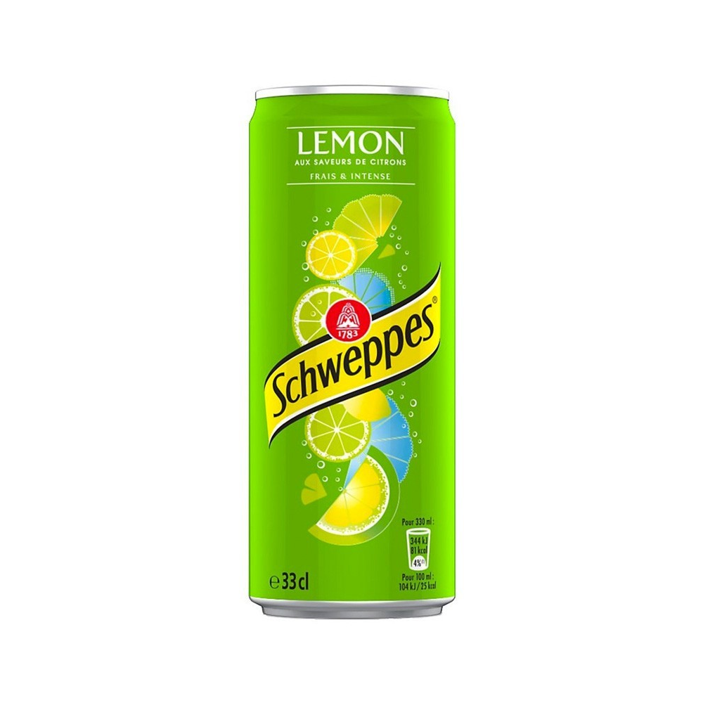 Schweppes Lemon Slim Boites 24x33cl