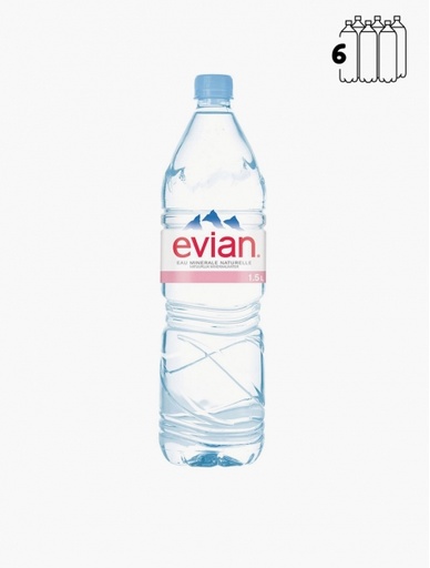 [EVI000006] Evian PET 6x150cl