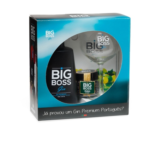 Gin BIG BOSS Dry Pack (avec 1 verre et 1 épice)