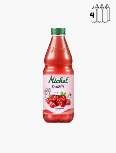 [MIC000001] Michel Cranberry PET 4x100cl
