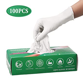 [GEC000025] Gants Nitrille Blanc 1x100 Gants Taille M