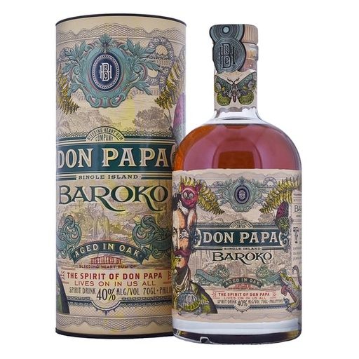 [GEC000119] Don Papa Baroko Rum 40% 70cl