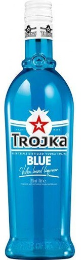 [DIW000028] Trojka Vodka Blue liqueur 20% 70cl